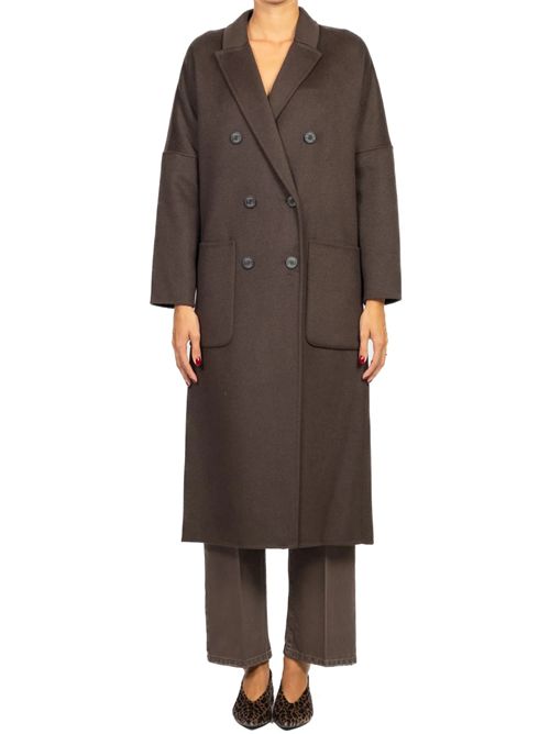 Cappotto doppio petto misto lana VICOLO | TF0001/FONDENTE